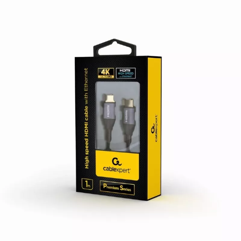 GEMBIRD Cable HDMI High Speed con Ethernet - Serie Premium, 1 m