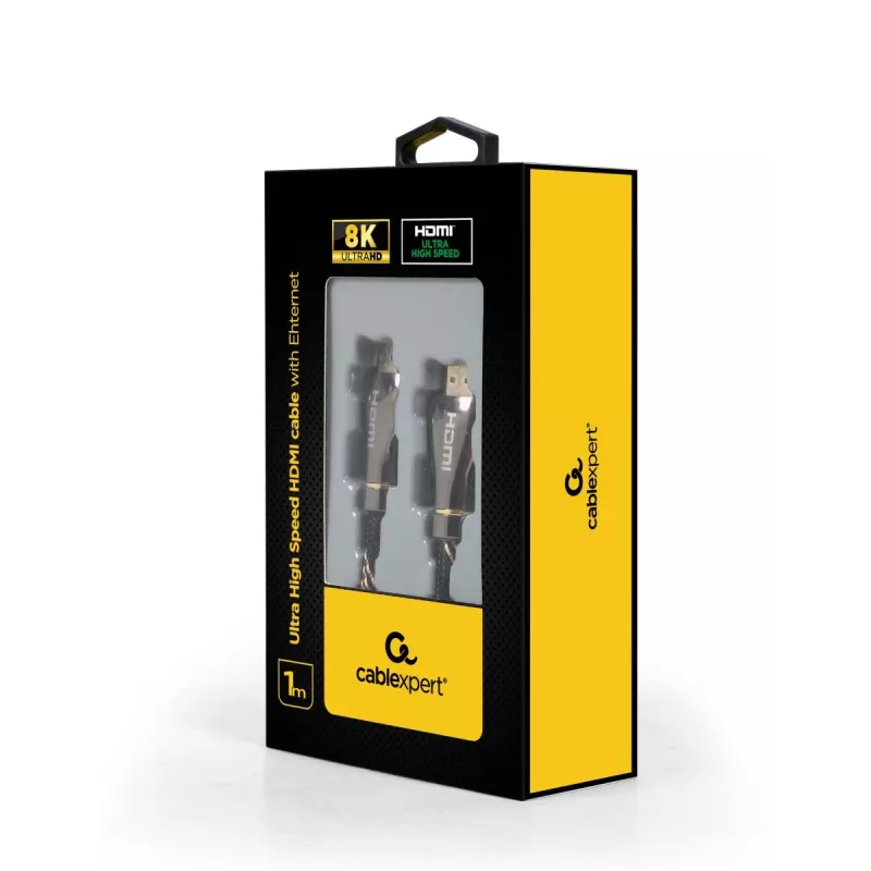 Cable HDMI Gembird CCBP-HDMI8K-1M — 1 m, HDMI Type-A a A, HDMI 2.1, 48 Gbit/s, negro