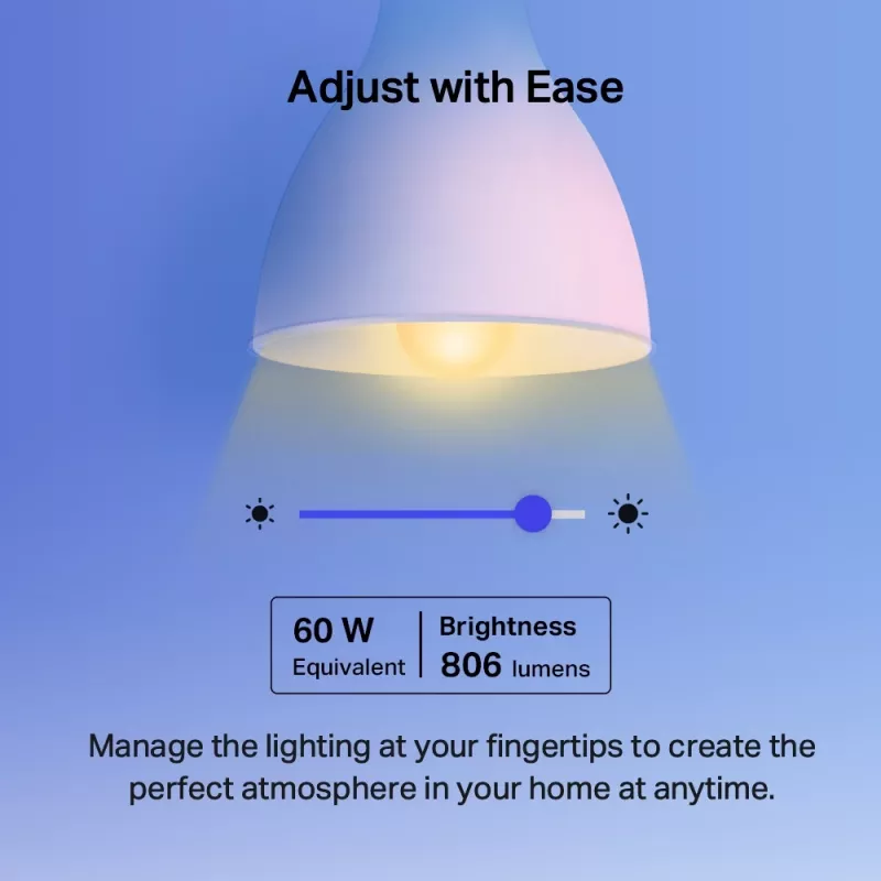 TP-Link Tapo Bombilla inteligente Wi-Fi, multicolor, Smart bulb, Wi-Fi, Metallic, blanco, 802.11b, 802.11g, Wi-Fi 4 (802.11n), LED, E27