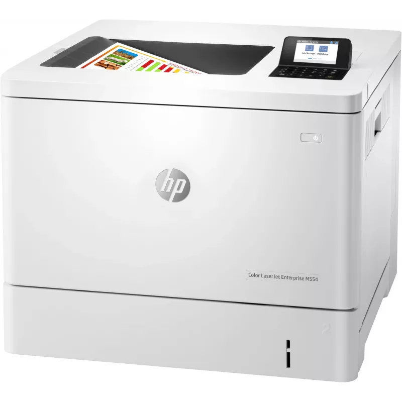 HP Color LaserJet Enterprise M554dn Impresora, láser, color, 1200 x 1200 DPI, A4, 33 ppm, impresión a doble cara