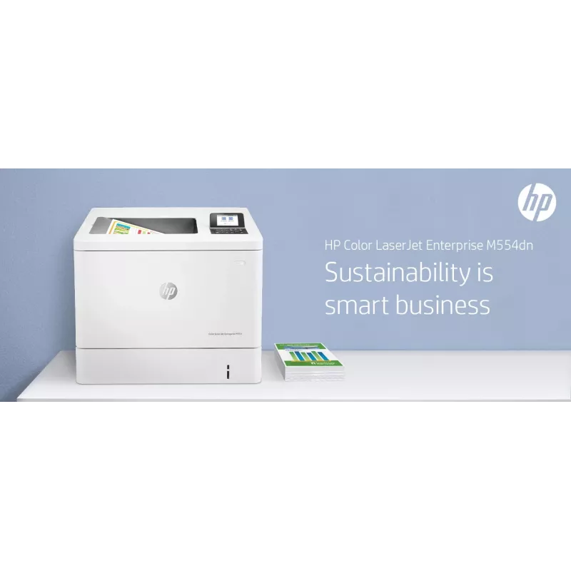 HP Color LaserJet Enterprise M554dn Impresora, láser, color, 1200 x 1200 DPI, A4, 33 ppm, impresión a doble cara