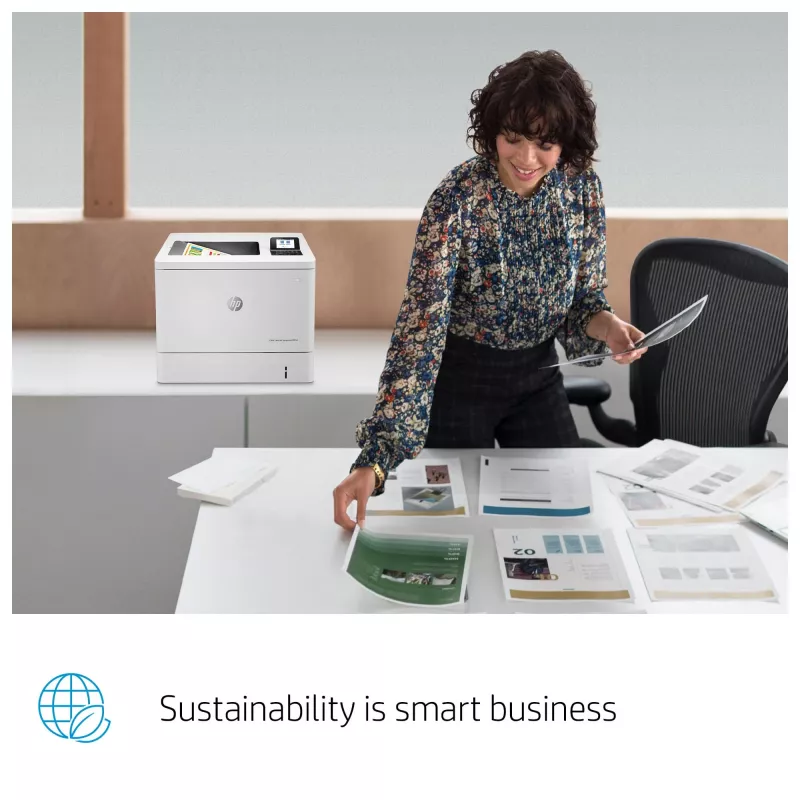 HP Color LaserJet Enterprise M554dn Impresora, láser, color, 1200 x 1200 DPI, A4, 33 ppm, impresión a doble cara