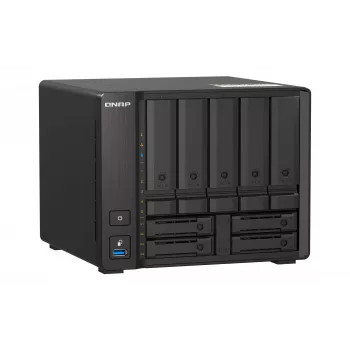 QNAP TS-H973AX NAS Torre Ryzen Embedded V1500B 32 GB DDR4 0 TB QuTS hero Black