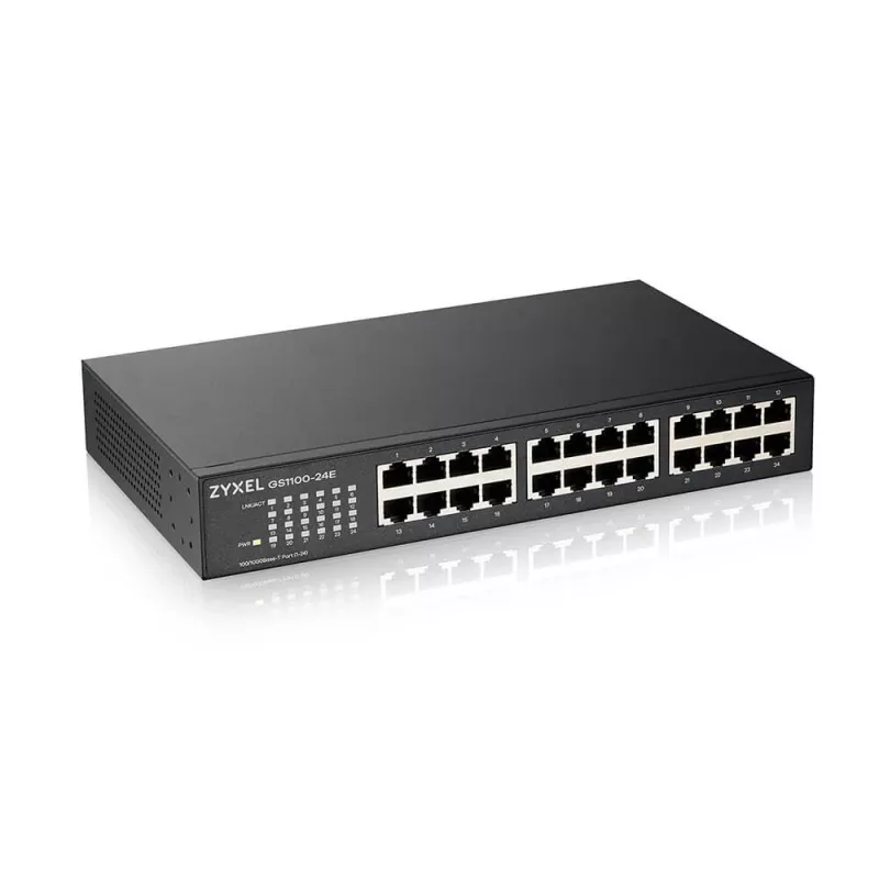 Zyxel GS1100-24E No gestionado Gigabit Ethernet (10/100/1000) negro