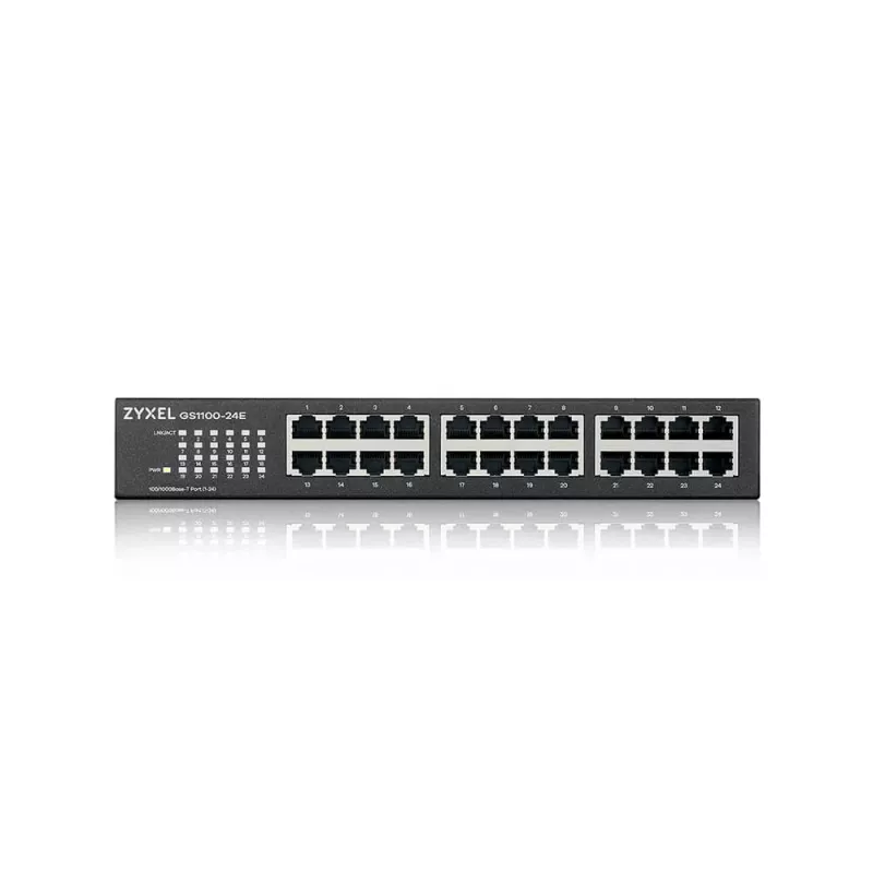 Zyxel GS1100-24E No gestionado Gigabit Ethernet (10/100/1000) negro