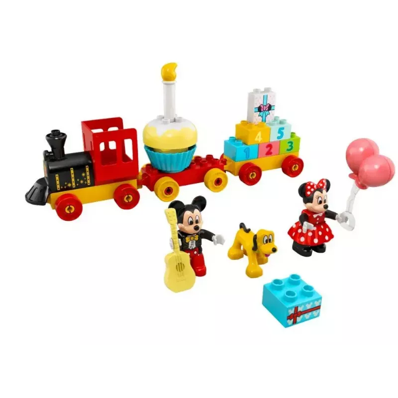 LEGO DUPLO Set 10941 Cumpleaños de Mickey y Minnie – figuras DUPLO, 22 piezas, para niños a partir de 2 años