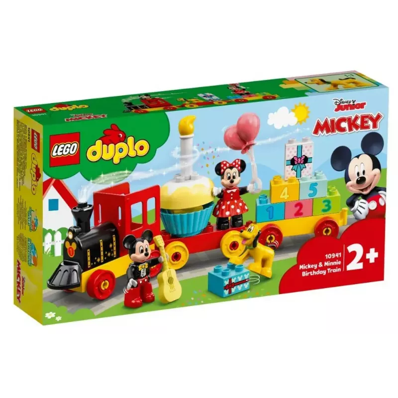 LEGO DUPLO Set 10941 Cumpleaños de Mickey y Minnie – figuras DUPLO, 22 piezas, para niños a partir de 2 años