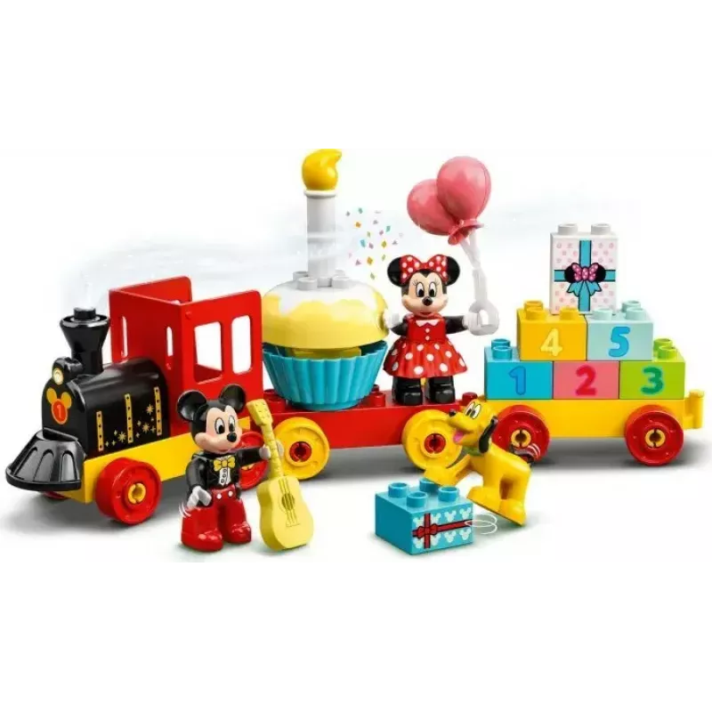 LEGO DUPLO Set 10941 Cumpleaños de Mickey y Minnie – figuras DUPLO, 22 piezas, para niños a partir de 2 años