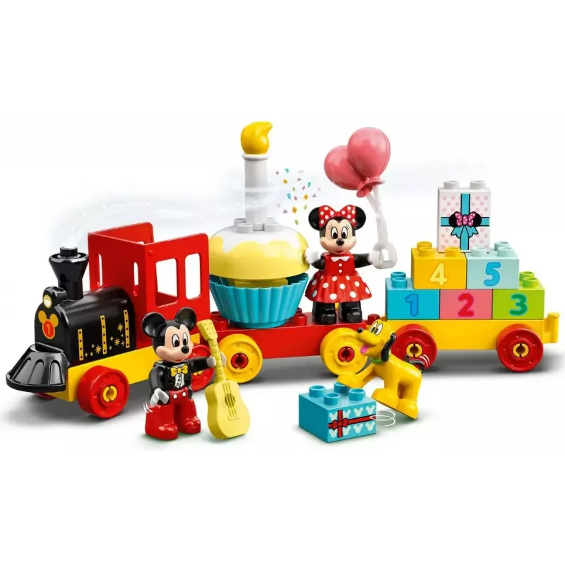 LEGO DUPLO Set 10941 Cumpleaños de Mickey y Minnie – figuras DUPLO, 22 piezas, para niños a partir de 2 años