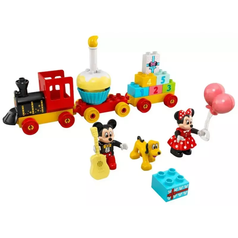 LEGO DUPLO Set 10941 Cumpleaños de Mickey y Minnie – figuras DUPLO, 22 piezas, para niños a partir de 2 años
