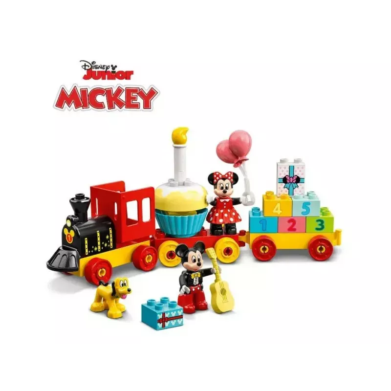 LEGO DUPLO Set 10941 Cumpleaños de Mickey y Minnie – figuras DUPLO, 22 piezas, para niños a partir de 2 años