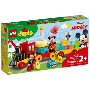 LEGO DUPLO Set 10941 Cumpleaños de Mickey y Minnie – figuras DUPLO, 22 piezas, para niños a partir de 2 años