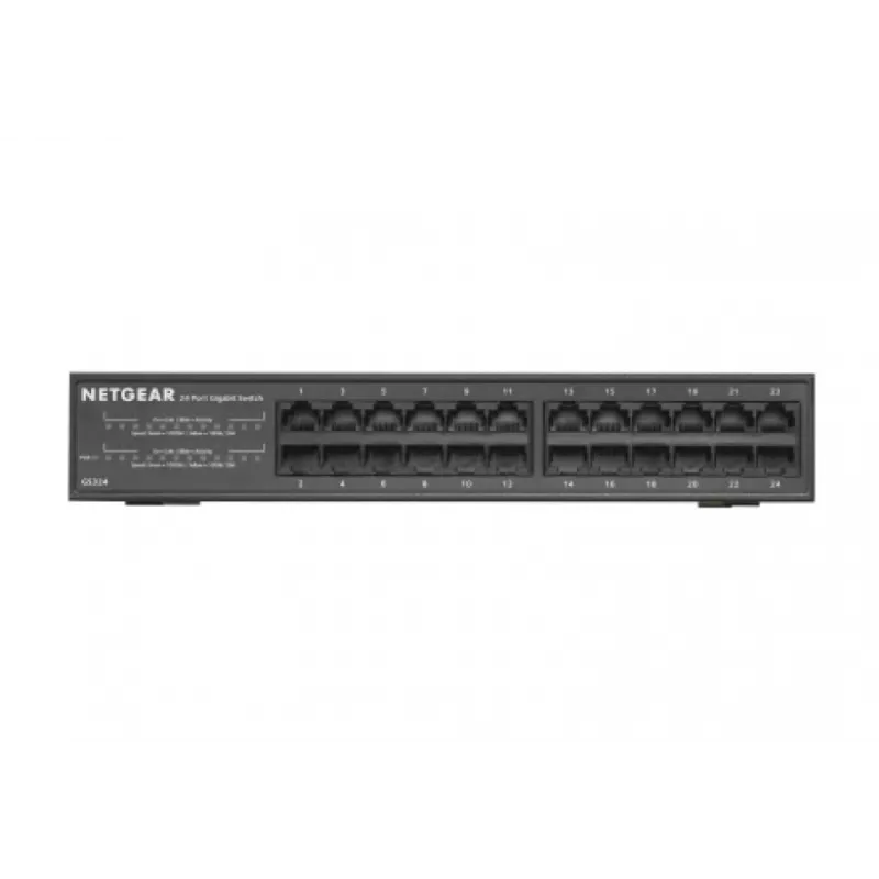 NETGEAR GS324 Switch Ethernet Gigabit no gestionado (10/100/1000) Negro