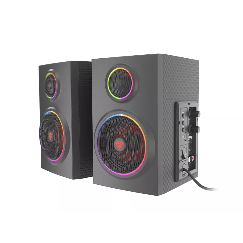 GENESIS Helium 300 BT Altavoces 24 W PC/Portátil Negro 2.0 Canales 2 Vías Bluetooth