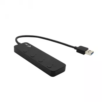 Hub USB i-tec USB 3.0 Metal HUB 4 Puertos con interruptores individuales de encendido/apagado