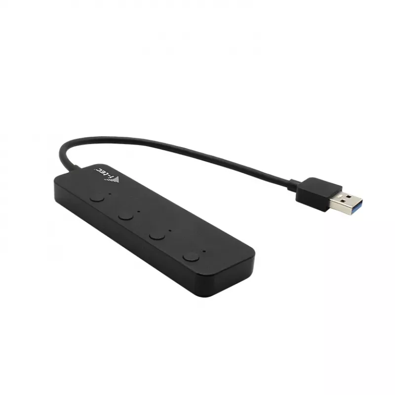 Hub USB i-tec USB 3.0 Metal HUB 4 Puertos con interruptores individuales de encendido/apagado