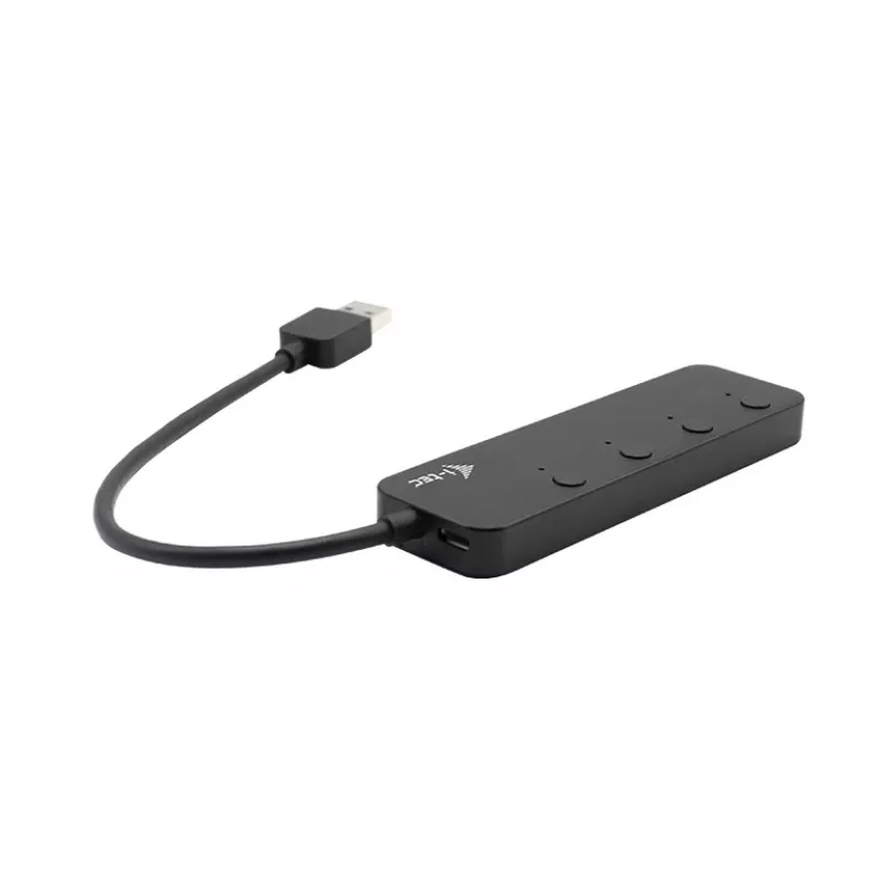 Hub USB i-tec USB 3.0 Metal HUB 4 Puertos con interruptores individuales de encendido/apagado
