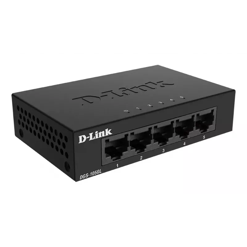 D-Link DGS-105GL/E Switch de red no gestionado Gigabit Ethernet (10/100/1000) Negro