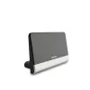 Antena de TV digital Philips SDV6222/12, Negro, Plata, 48 dBi, FM, UHF, VHF, 1.8 m, 210 x 100 x 140 mm, Coax