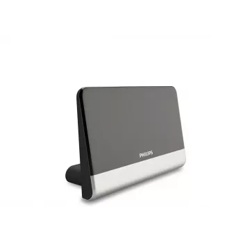 Antena de TV digital Philips SDV6222/12, Negro, Plata, 48 dBi, FM, UHF, VHF, 1.8 m, 210 x 100 x 140 mm, Coax