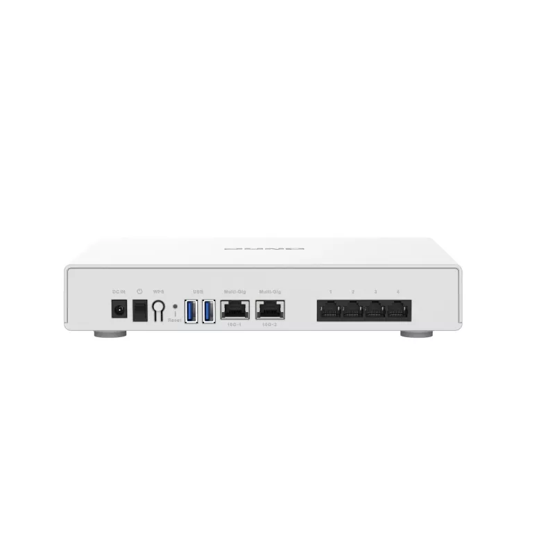 QNAP QHora-301W Router inalámbrico 10 Gigabit Ethernet Doble banda (2,4 GHz / 5 GHz) Blanco