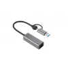 Adaptador i-tec Metal USB-C/USB-A 2.5Gbps Ethernet, cableado, USB Type-A/USB Type-C, Ethernet, 2500 Mbit/s, gris
