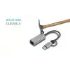 Adaptador i-tec Metal USB-C/USB-A 2.5Gbps Ethernet, cableado, USB Type-A/USB Type-C, Ethernet, 2500 Mbit/s, gris
