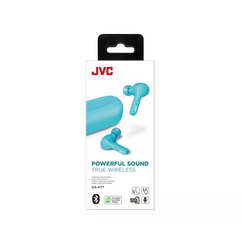 Auriculares JVC HA-A7T-AN True Wireless Stereo (TWS) in-ear llamadas/música Micro-USB Bluetooth azul