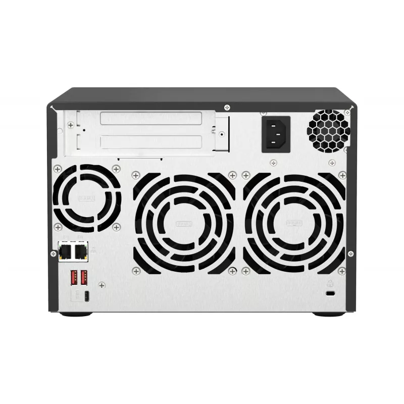 QNAP TS-673A NAS torre Ryzen Embedded V1500B 8 GB DDR4 0 TB QNAP Turbo System negro