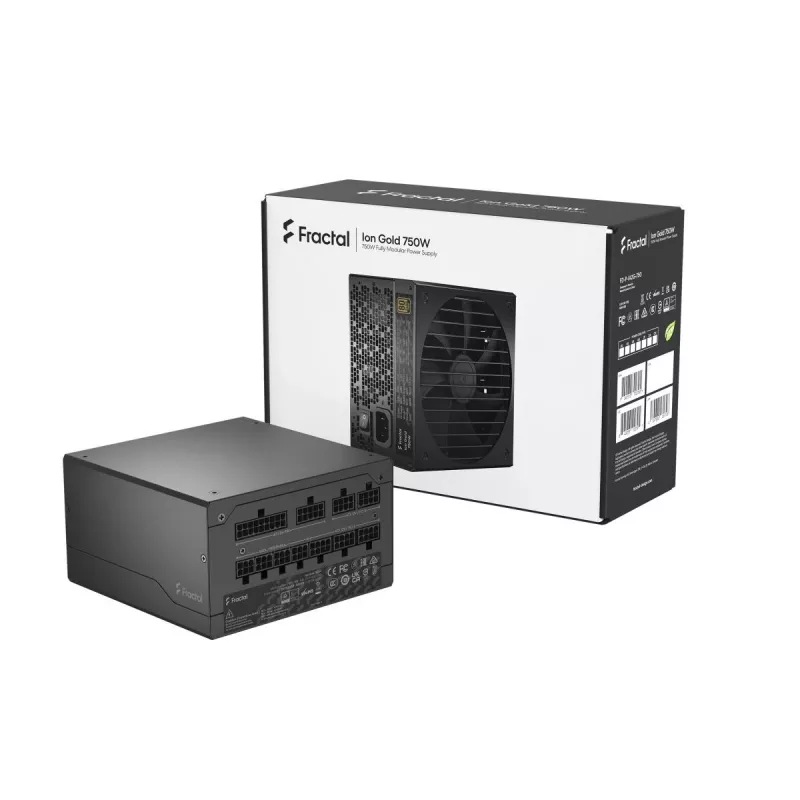 Fuente de alimentación Fractal Design Ion+ 750W Gold 24-pin ATX ATX negra