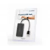 Hub USB Gembird UHB-U2P4-04 – 4 puertos USB 2.0, Plug-and-Play, negro, 480 Mbit/s