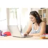 Auriculares con micrófono Kensington Classic USB-C, con cable, llamadas/música, auriculares, Negro