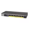 NETGEAR GS108LP Switch Gigabit Ethernet (10/100/1000) no gestionado Power over Ethernet (PoE) 1U Negro, Gris