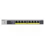 NETGEAR GS108LP Switch Gigabit Ethernet (10/100/1000) no gestionado Power over Ethernet (PoE) 1U Negro, Gris