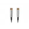 Cable HDMI LANBERG CA-HDMI-20FB-0200-BK 20 m, HDMI 2.0, conector macho Type-A–macho, 18 Gbit/s, 4K@60Hz (3840×2160), HDR, ARC, Ethernet