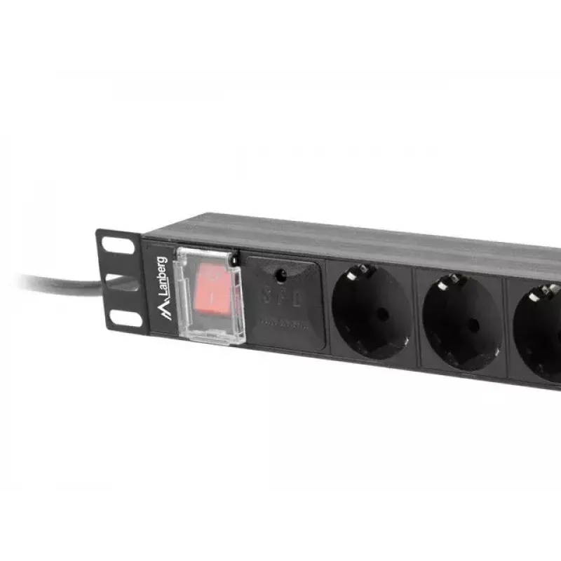 Unidad de distribución de corriente PDU Lanberg PDU-08F-0200-BK