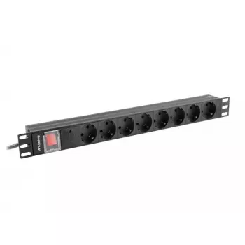 Unidad de distribución de corriente PDU Lanberg PDU-08F-0200-BK