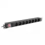 Unidad de distribución de corriente PDU Lanberg PDU-08F-0200-BK