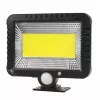 Foco LED solar exterior MACLEAN MCE438, 5 W, 400 lm, IP44, Li-Ion 5,2 V, montaje en pared, luz blanca, negro