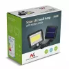 Foco LED solar exterior MACLEAN MCE438, 5 W, 400 lm, IP44, Li-Ion 5,2 V, montaje en pared, luz blanca, negro