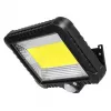 Foco LED solar exterior MACLEAN MCE438, 5 W, 400 lm, IP44, Li-Ion 5,2 V, montaje en pared, luz blanca, negro