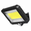 Foco LED solar exterior MACLEAN MCE438, 5 W, 400 lm, IP44, Li-Ion 5,2 V, montaje en pared, luz blanca, negro
