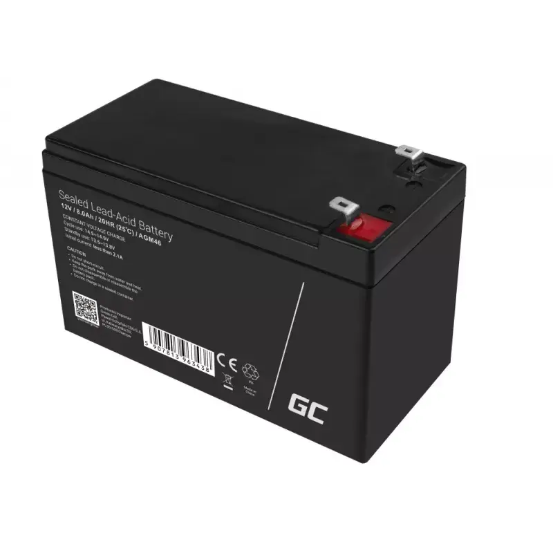 Batería recargable de plomo-ácido de 12 V Green Cell AGM46, 8000 mAh, 2,15 kg, VRLA