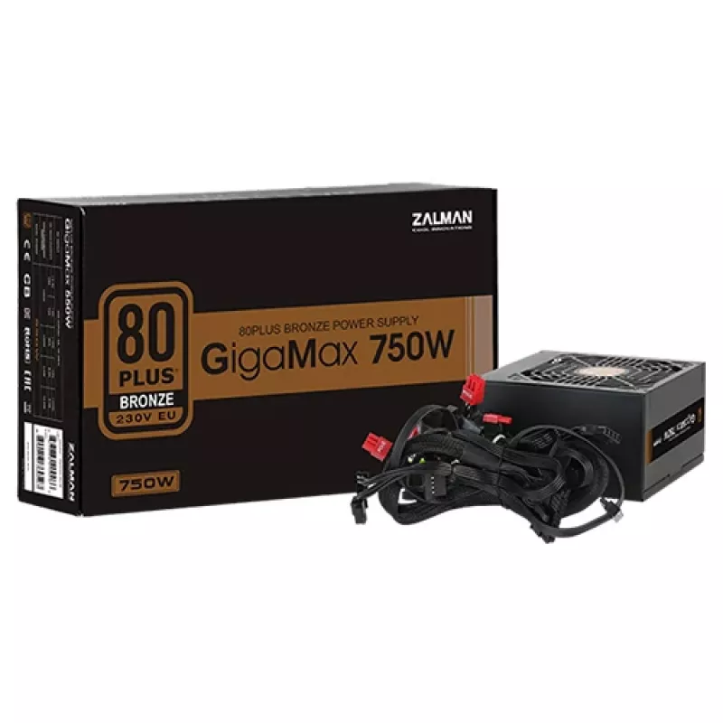 Fuente de alimentación Zalman ZM750-GVII 750 W 20+4 pines ATX ATX negra