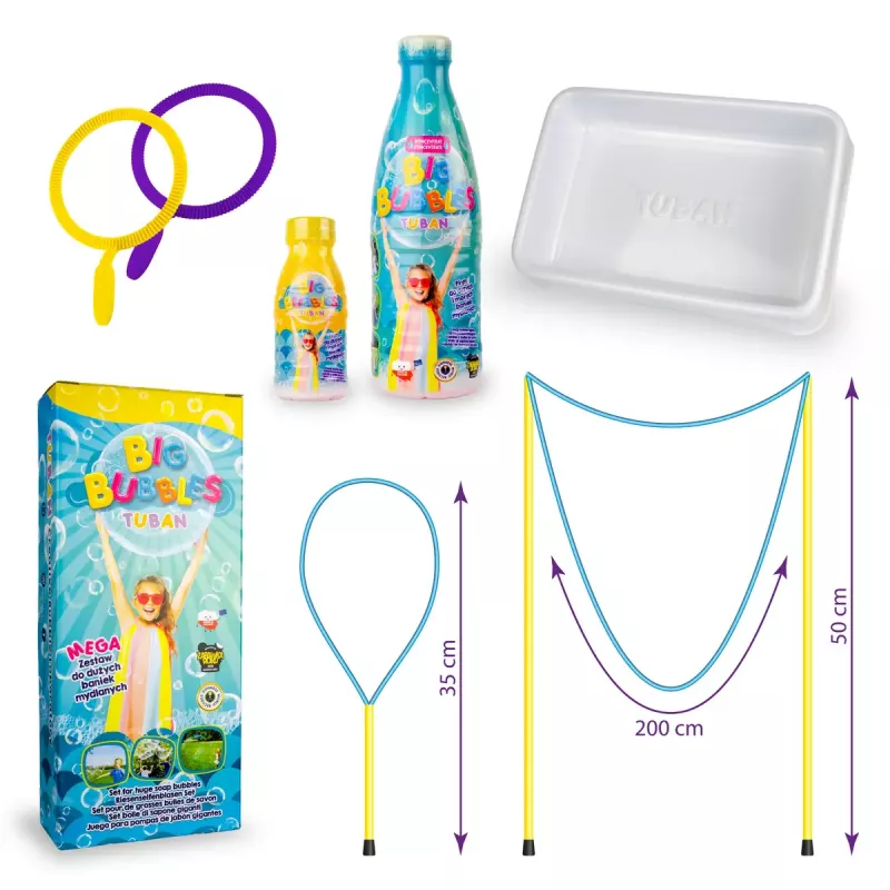 Set de pompas de jabón Tuban MEGA SET FOR BIG BUBBLES edad recomendada 3 años