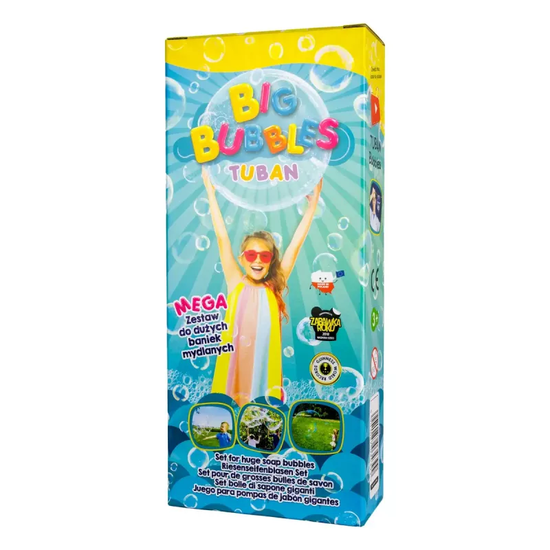 Set de pompas de jabón Tuban MEGA SET FOR BIG BUBBLES edad recomendada 3 años
