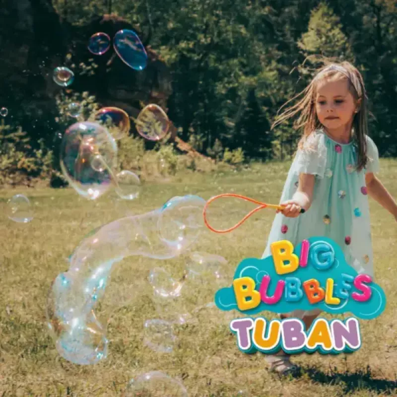 Set de pompas de jabón Tuban MEGA SET FOR BIG BUBBLES edad recomendada 3 años