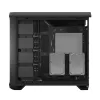 Caja torre para PC Fractal Design Torrent Tower negra – compatible con ATX/EATX/ITX, 2 ventiladores frontales de 180 mm, 2 bahías de 3,5 inch, 4 bahías de 2,5 inch, cristal templado