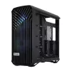 Caja torre para PC Fractal Design Torrent Tower negra – compatible con ATX/EATX/ITX, 2 ventiladores frontales de 180 mm, 2 bahías de 3,5 inch, 4 bahías de 2,5 inch, cristal templado