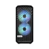 Caja torre para PC Fractal Design Torrent Tower negra – compatible con ATX/EATX/ITX, 2 ventiladores frontales de 180 mm, 2 bahías de 3,5 inch, 4 bahías de 2,5 inch, cristal templado